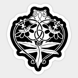 Vintage Celtic Heart Sticker